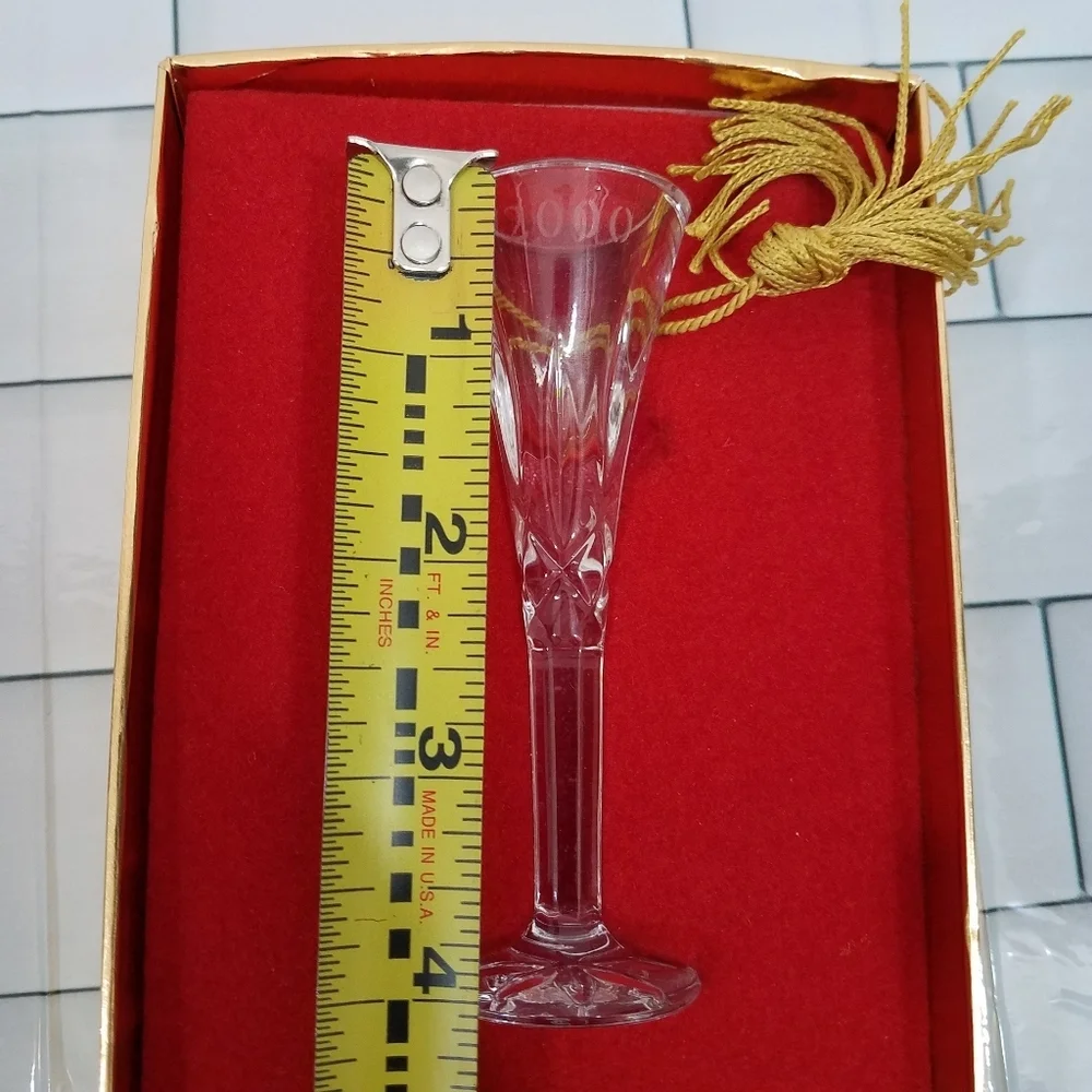 Gorham Crystal 2000 Lady Ann Flute Ornament